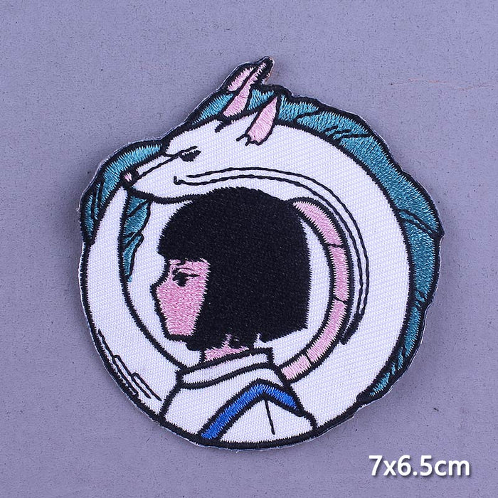 Spirited Away 'Haku And White Dragon' Embroidered Patch