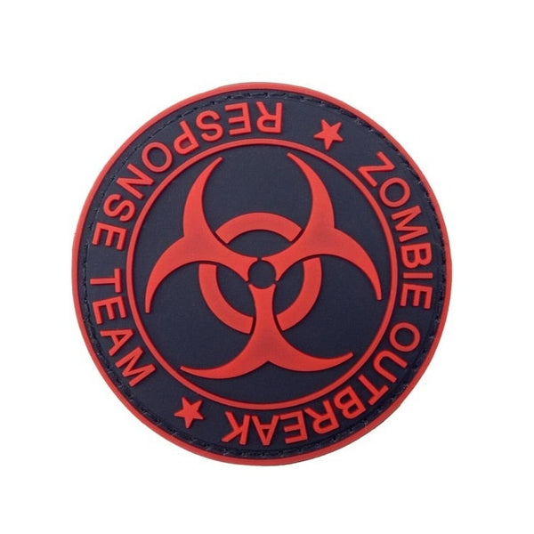 'Zombie Outbreak | Response Team | 1.0' PVC Rubber Velcro Patch