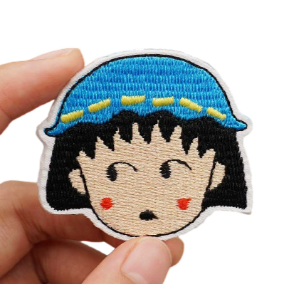 Chibi Maruko-chan 'Momoko Sakura | Blue Hat' Embroidered Patch