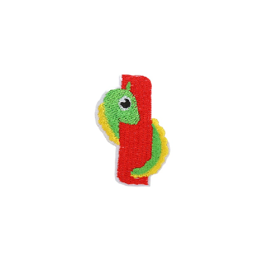 Cute Animal 'Letter I | Inchworm' Embroidered Patch