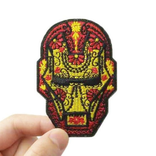 Iron Man 'Calavera Head' Embroidered Patch