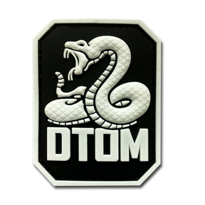 DTOM 'Angry Snake | Don't Tread On Me | 1.0' PVC Rubber Velcro Patch