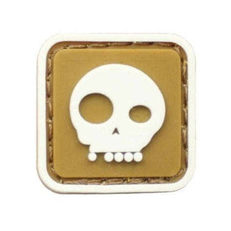 Skull 'Death Skull | Mini' PVC Rubber Velcro Patch