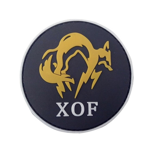 Metal Gear 'XOF Logo | 4.0' PVC Rubber Velcro Patch