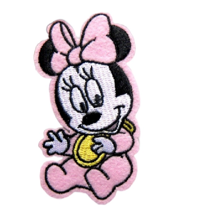 Mickey Mouse 'Baby Minnie | Sitting' Embroidered Patch