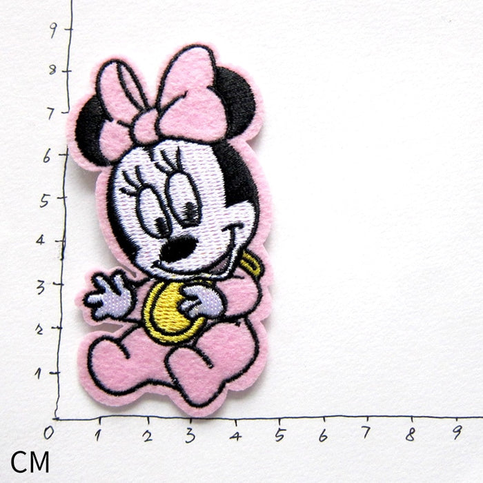 Mickey Mouse 'Baby Minnie | Sitting' Embroidered Patch