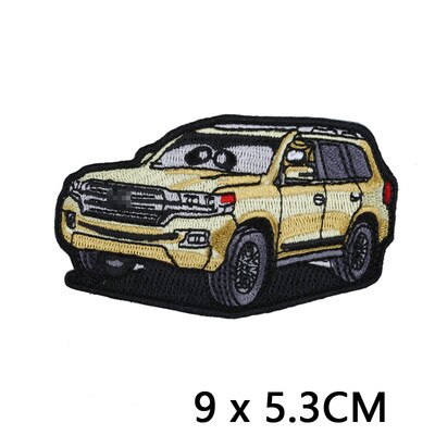 Off-Road Vehicles 'Land Cruiser | Yellow' Embroidered Velcro Patch