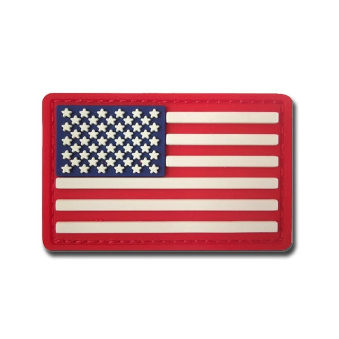 American Flag '1.0' PVC Rubber Velcro Patch