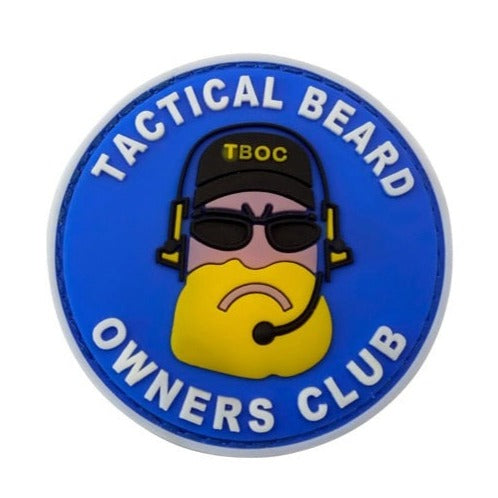 Military Tactical 'Tactical Beard Owners Club | Logo' PVC Rubber Velcro Patch