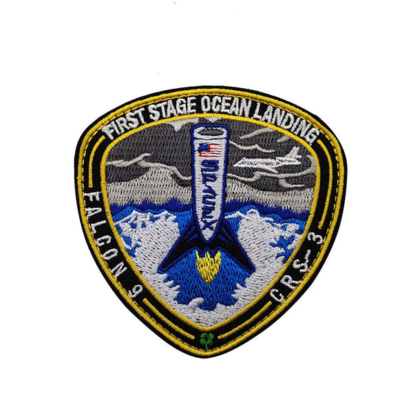 Falcon 9 CRS-3 'First Stage Ocean Landing' Embroidered Velcro Patch