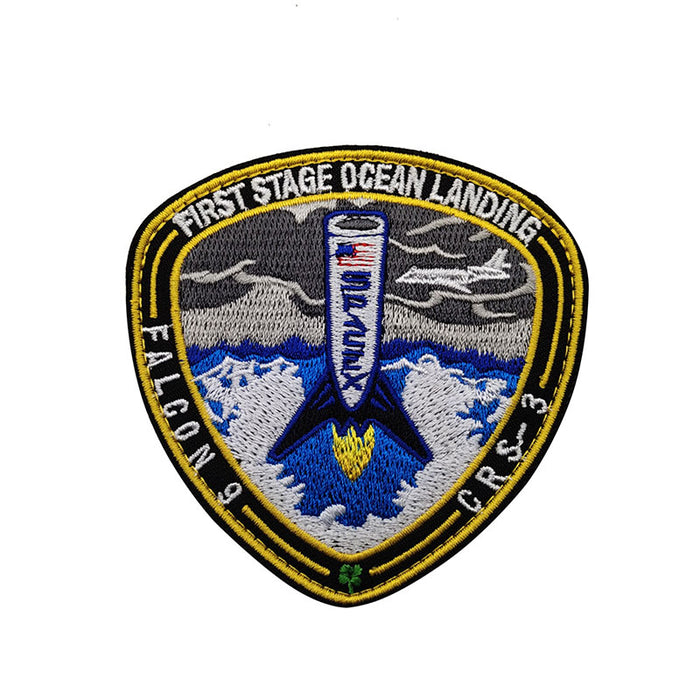 Falcon 9 CRS-3 'First Stage Ocean Landing' Embroidered Velcro Patch