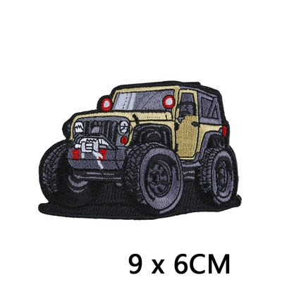 Off-Road Vehicles 'Jeep Wrangler' Embroidered Velcro Patch