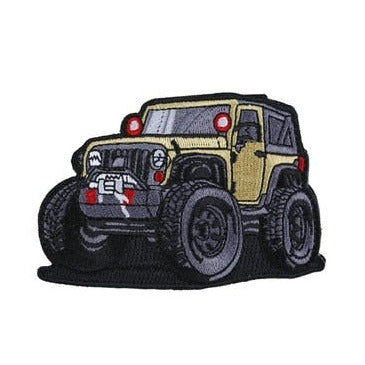 Off-Road Vehicles 'Jeep Wrangler' Embroidered Velcro Patch