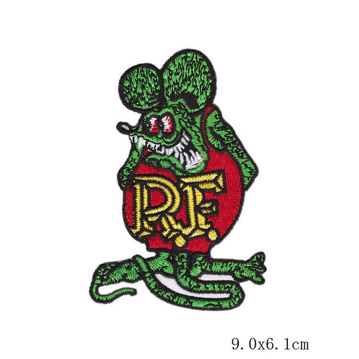 Rat Fink 'R.F. Logo' Embroidered Patch
