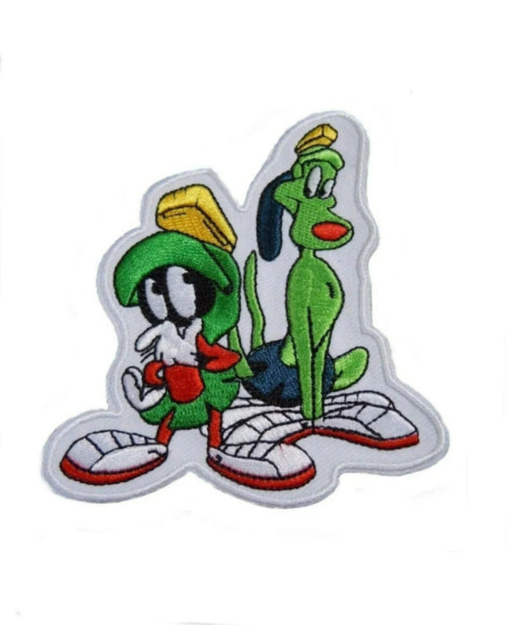 Looney Tunes 4" 'Marvin the Martian And K-9' Embroidered Patch Set