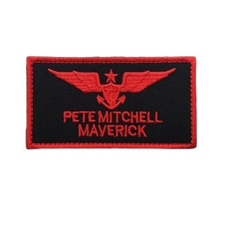Top Gun 'Pete Mitchell Maverick | Name Tag' Embroidered Velcro Patch