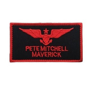 Top Gun 'Pete Mitchell Maverick | Name Tag' Embroidered Velcro Patch