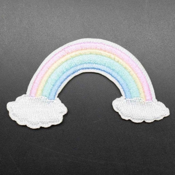 Cute Rainbow In The Clouds '2.0' Embroidered Patch