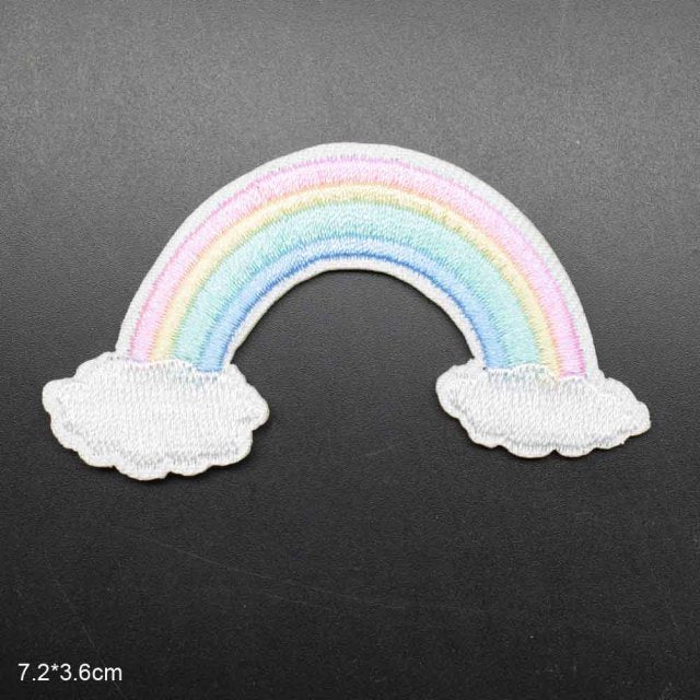 Cute Rainbow In The Clouds '2.0' Embroidered Patch