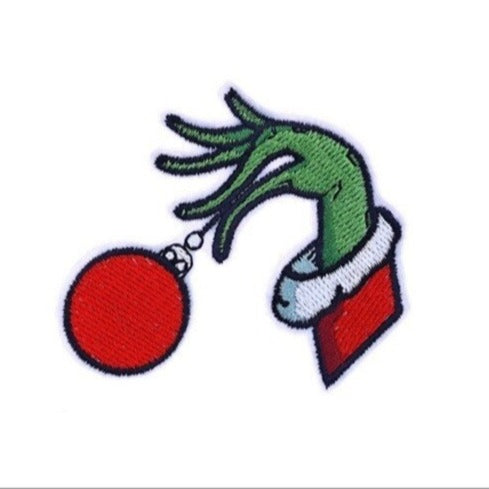 The Grinch 'Grinch Hand | Christmas Ball' Embroidered Patch