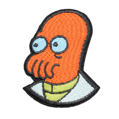 Futurama 'Dr. John A. Zoidberg | Head' Embroidered Patch