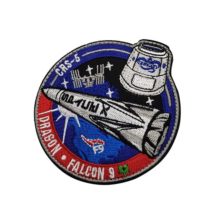 Falcon 9 Dragon 'SpaceX | CRS-5' Embroidered Velcro Patch