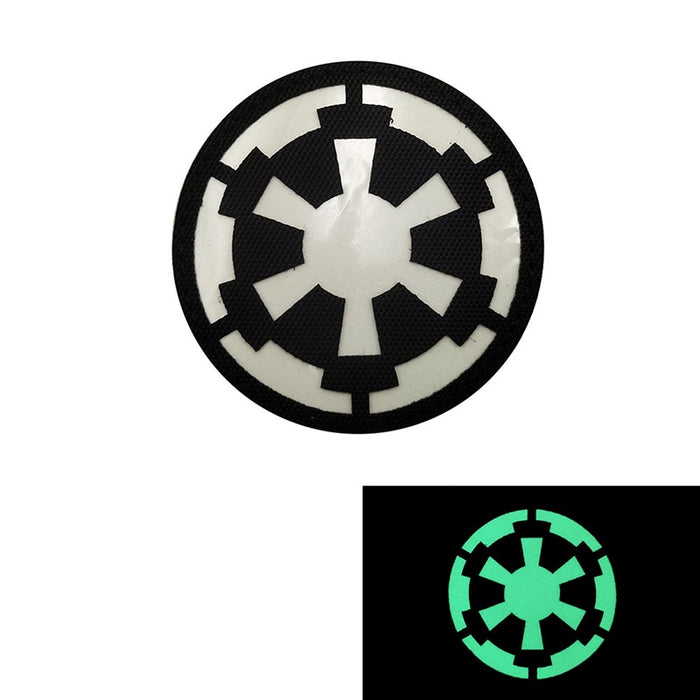 Star Wars 'Galactic Empire Symbol | Luminous' PVC Rubber Velcro Patch