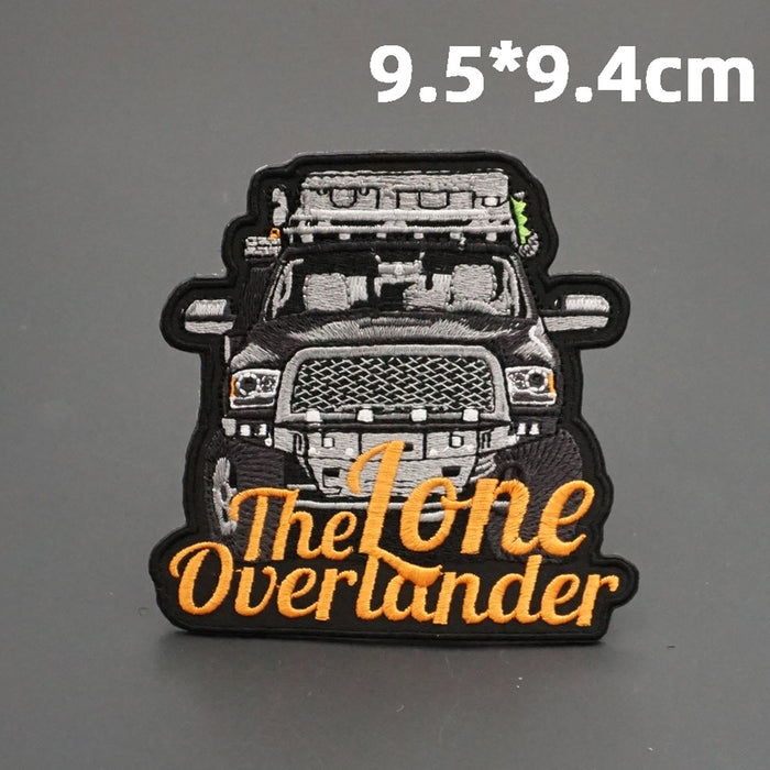 The Lone Overlander 'Front View' Embroidered Patch