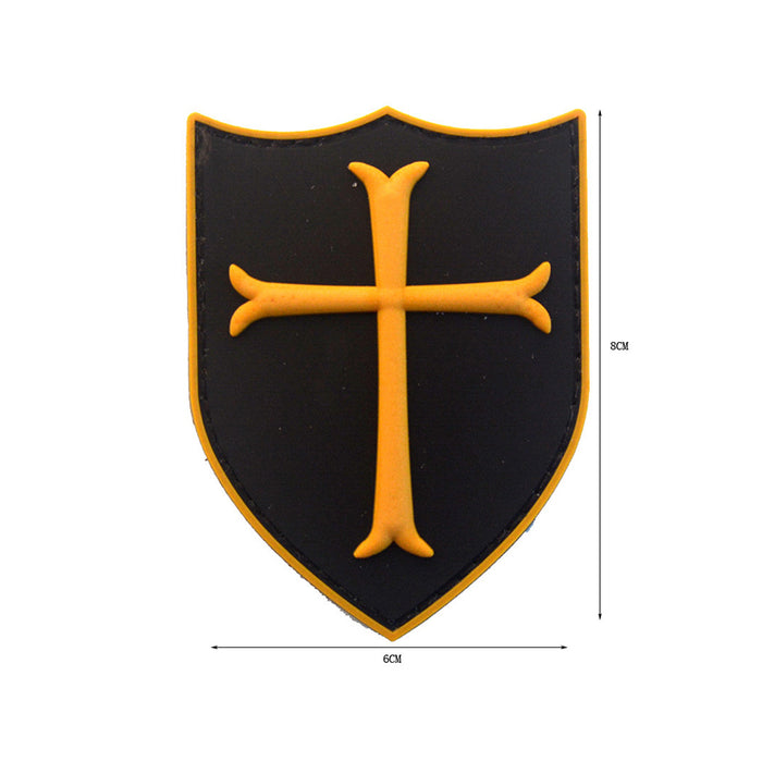 Cool 'Crusader Shield | 3.0' PVC Rubber Velcro Patch