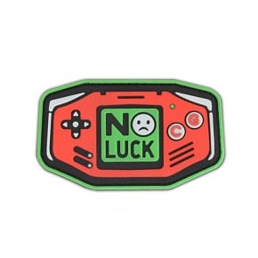 Gameboy Advance 'No Luck | 1.0' PVC Rubber Velcro Patch