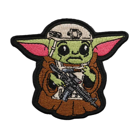 Star Wars 'Tactical Baby Yoda | Serious' Embroidered Velcro Patch