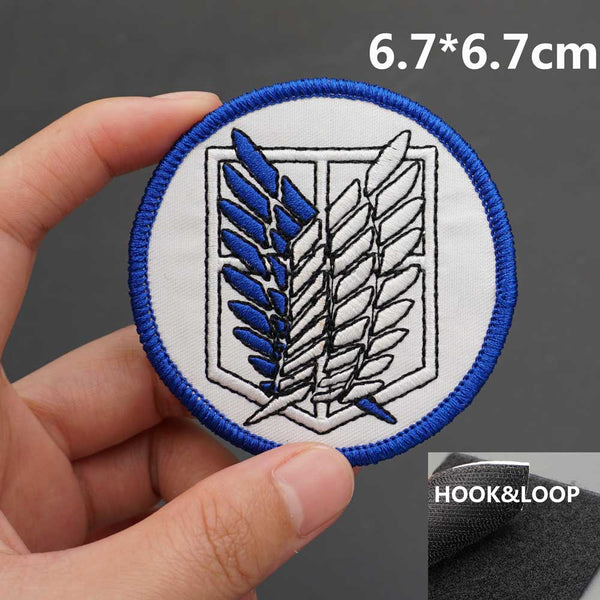 Attack on Titan 'Wings of Freedom | Round' Embroidered Velcro Patch