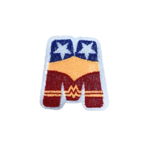 Wonder Woman 'Letter M' Embroidered Patch