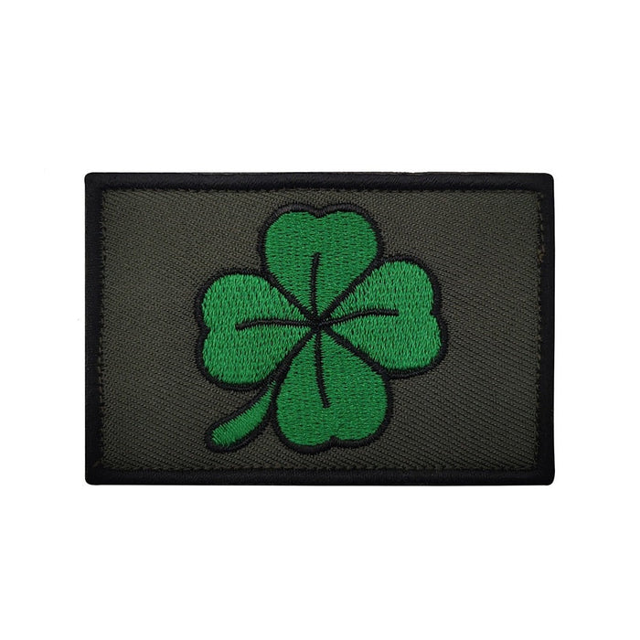 Four Leaf Clover Embroidered Velcro Patch