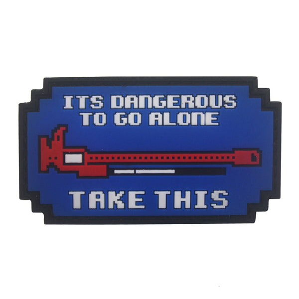 Its Dangerous To Go Alone 'Hi-Lift Jack' PVC Rubber Velcro Patch