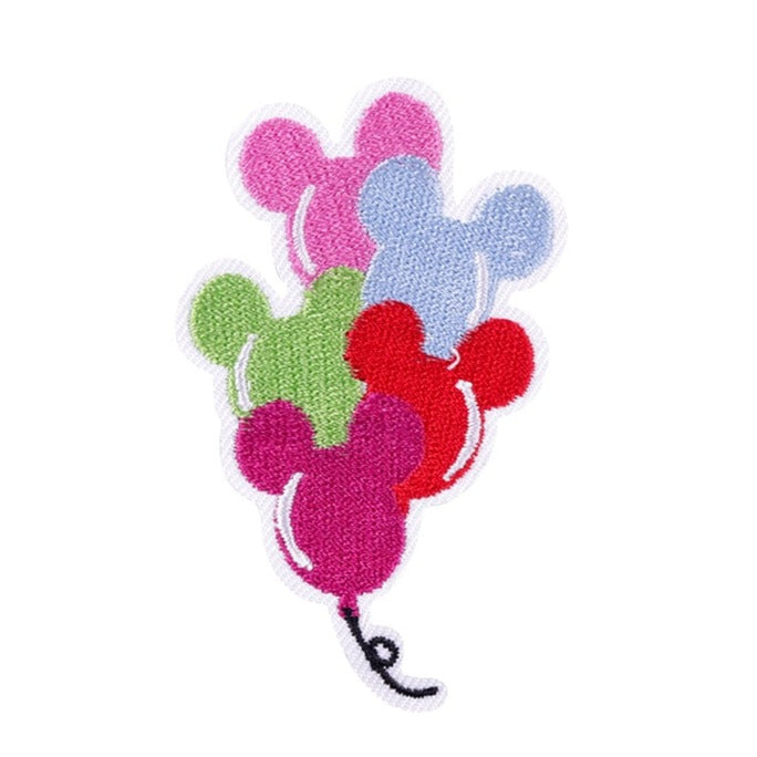 Mickey Mouse 'Colorful Balloons' Embroidered Patch