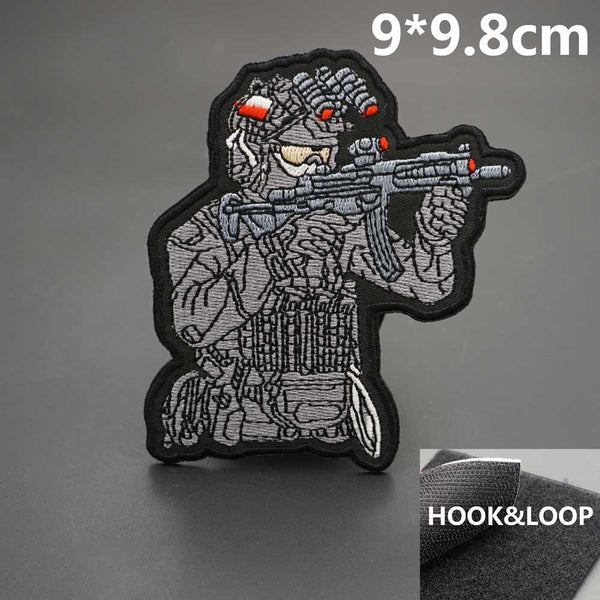 Cool 'Tactical Soldier | Targeting' Embroidered Velcro Patch