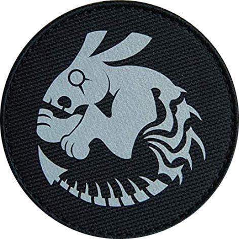 SCP Logo 'White Rabbits | Reflective' Embroidered Velcro Patch