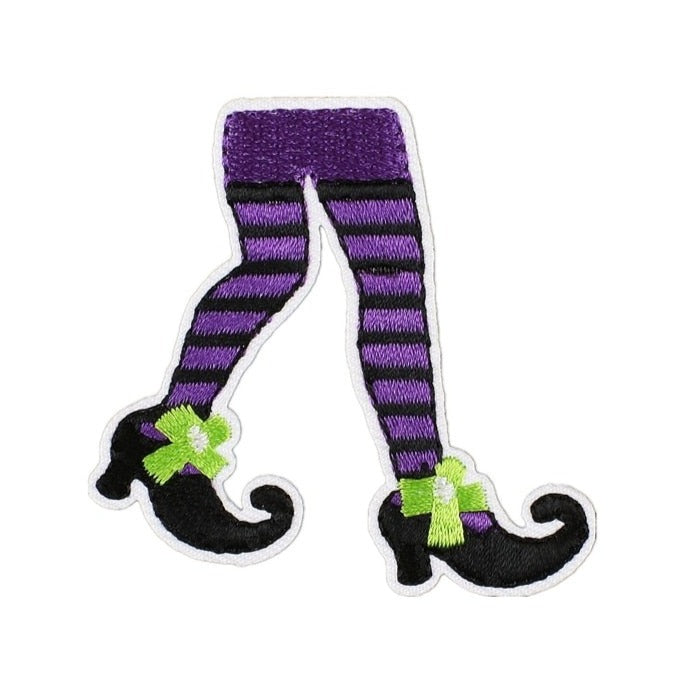 Hocus Pocus 'Witch Legs | Purple' Embroidered Patch