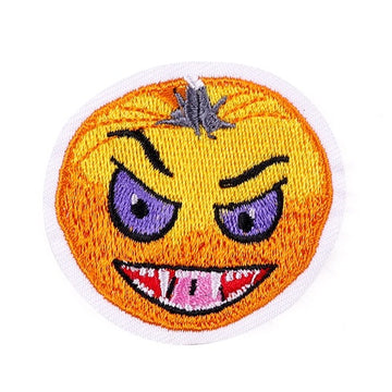 Halloween 'Pumpkin Vampire' Embroidered Patch