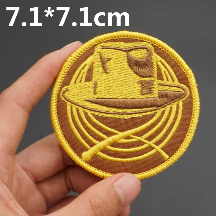 Indiana Jones 'Hat And Whip | Logo' Embroidered Patch