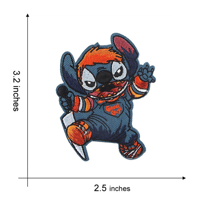 Stitch x Chucky '1.0' Embroidered Patch — Little Patch Co