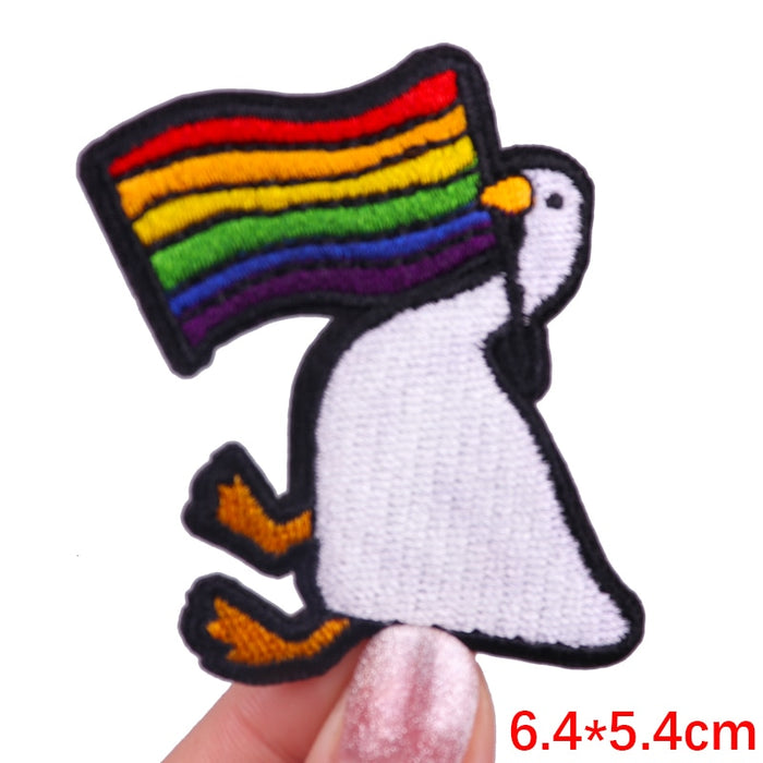 Goose 'LGBT Pride Flag' Embroidered Patch