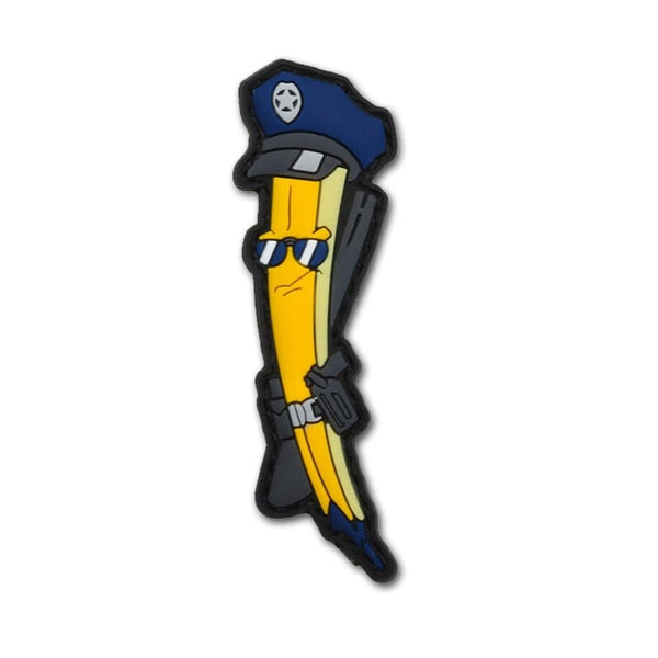 Cute 'Cool Cop Officer Pencil' PVC Rubber Velcro Patch