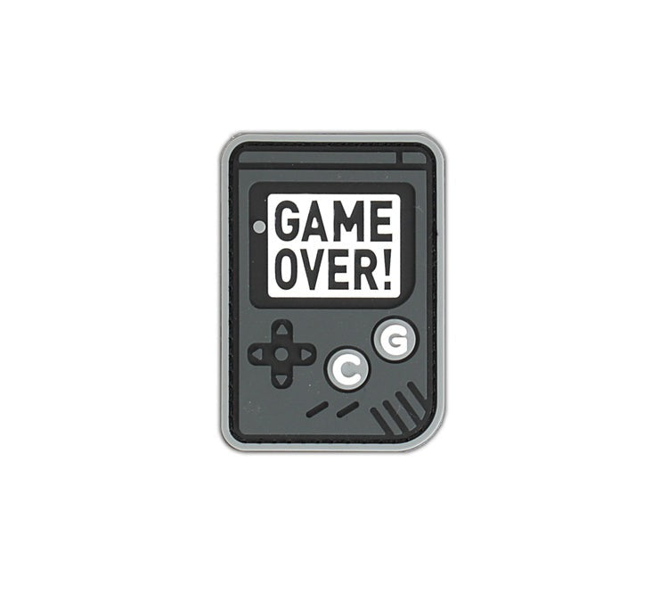 Gameboy 'Game Over! | 3.0' PVC Rubber Velcro Patch