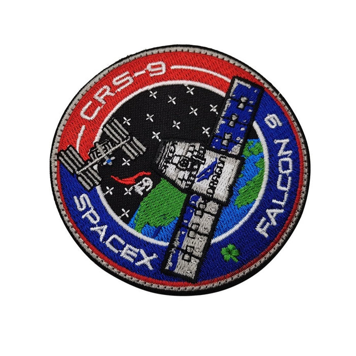 Falcon 9 Dragon 'SpaceX | CRS-9' Embroidered Velcro Patch