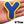 Load image into Gallery viewer, Big Letter Y &#39;Yellow and Blue&#39; Embroidered Patch
