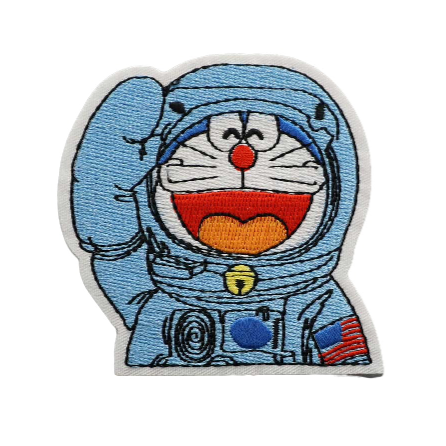 Doraemon 'Space Suit | Salute' Embroidered Patch