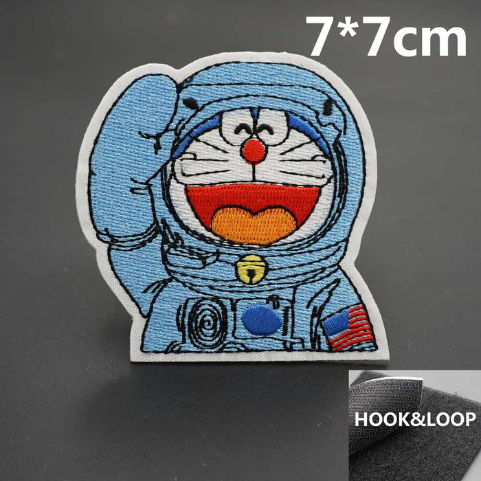 Doraemon 'Space Suit | Salute' Embroidered Velcro Patch