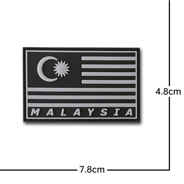 Malaysia Flag '3.0' PVC Rubber Velcro Patch